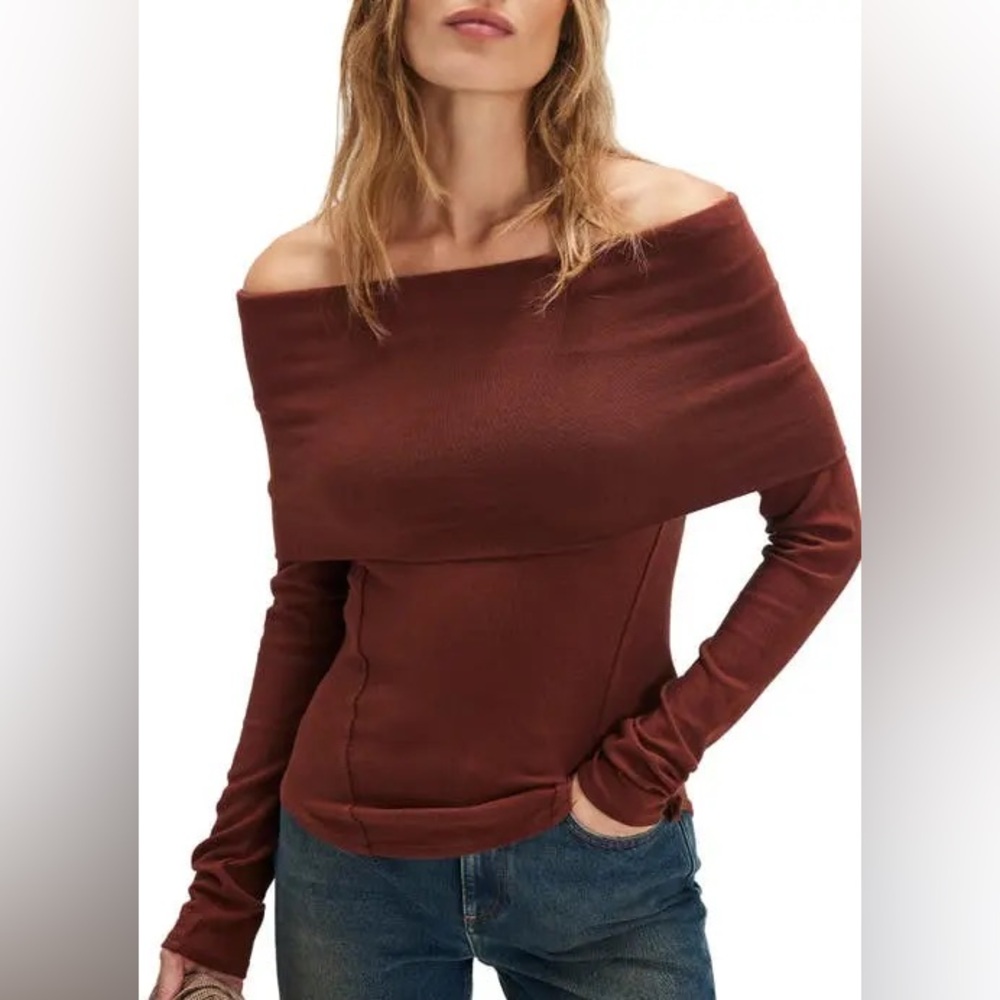 NEW‎ Free People Iris Off-Shoulder top SZ XS